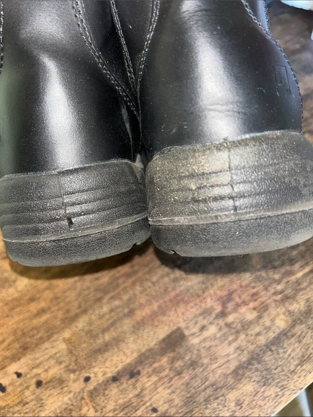 Men's Black Chukka Work Boots with Pull Tab